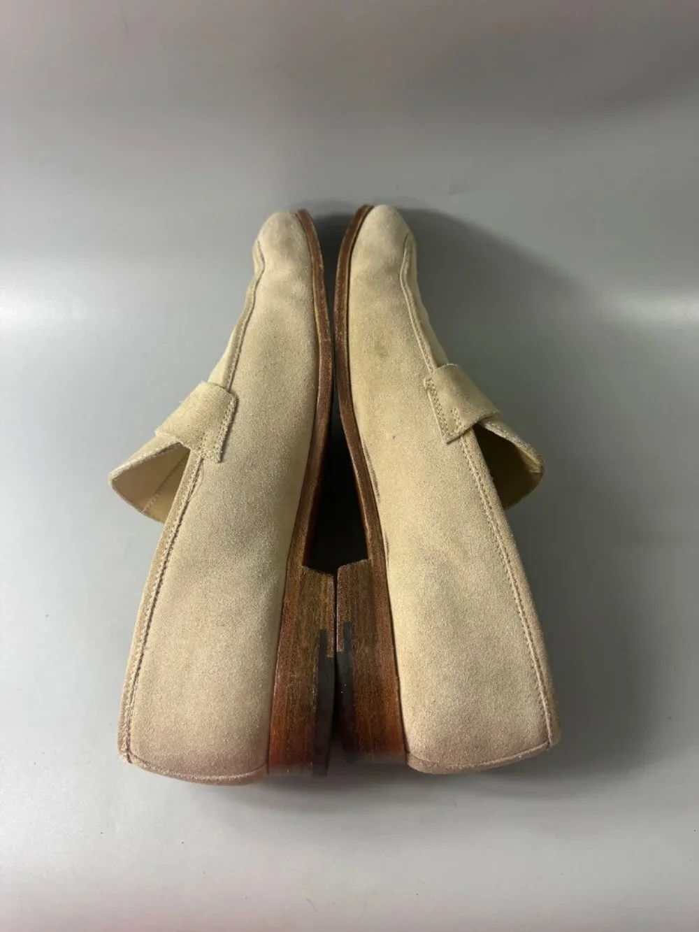Authentic Ermenegildo Zegna L'Asola suede penny loafers, Size 11 D